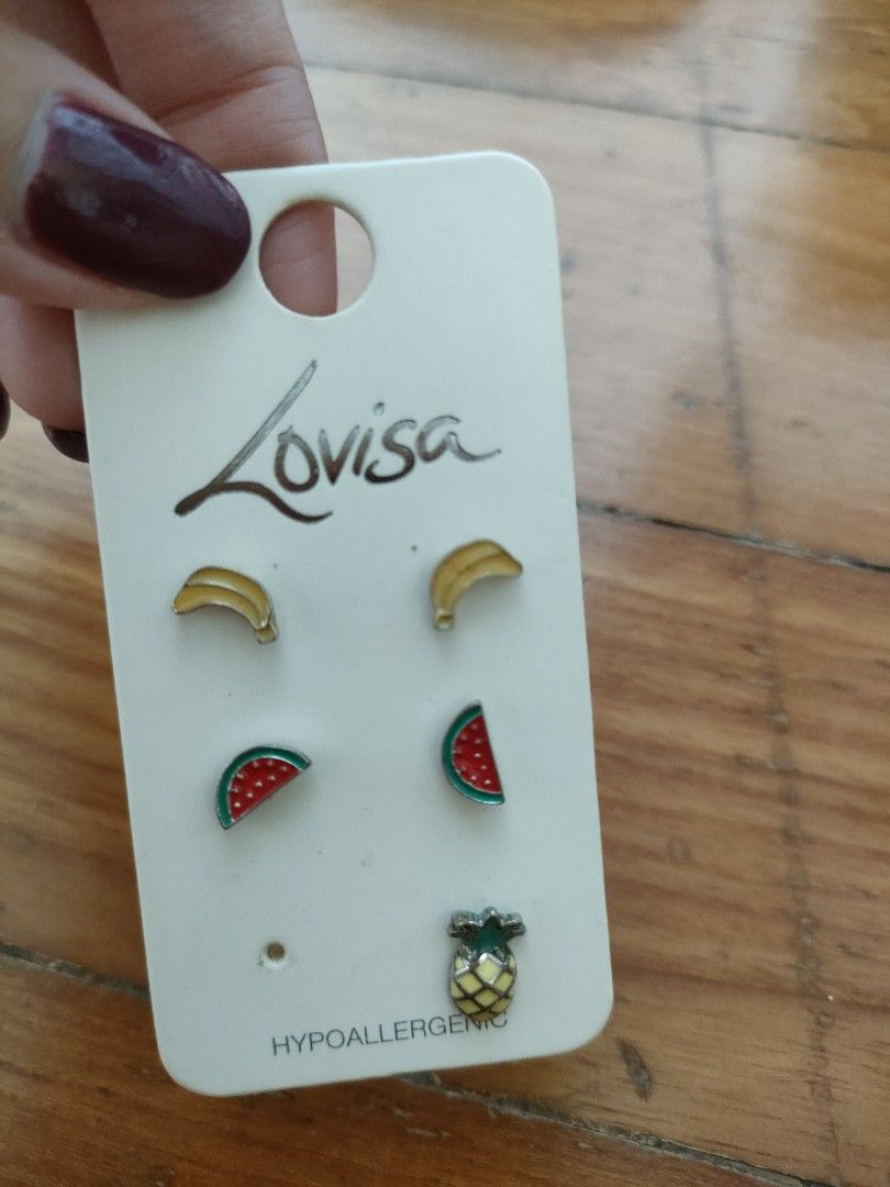 Fruit stud earrings