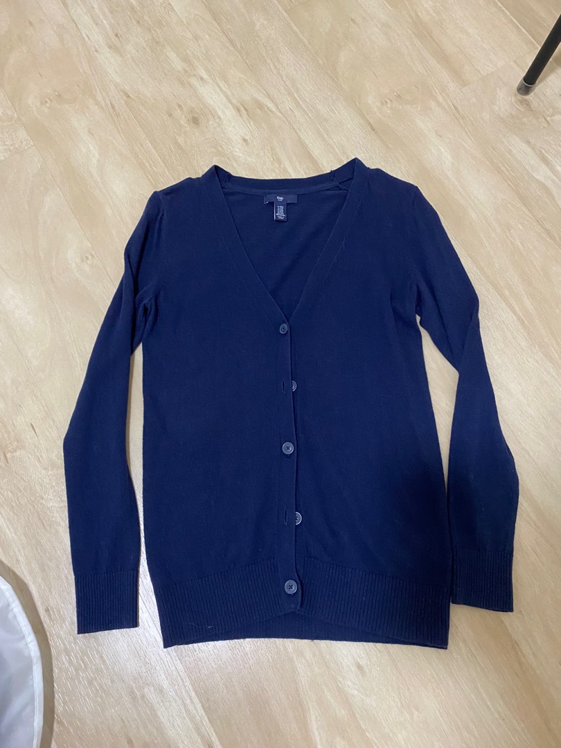 Dark blue cardigan womens store