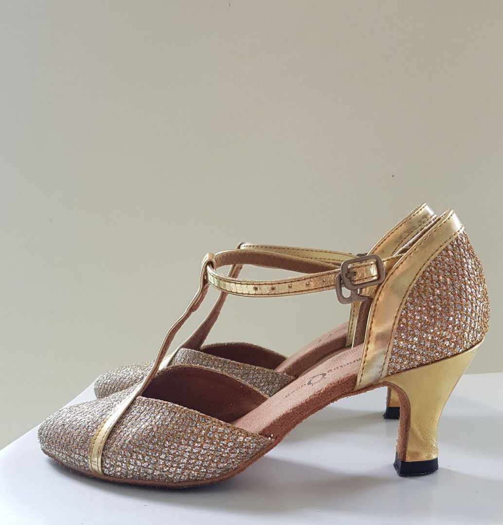 Gold character shoes sale