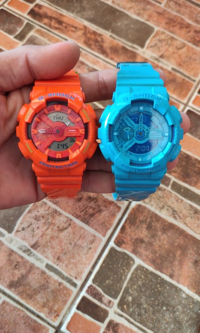 G shock online ga 100 orange