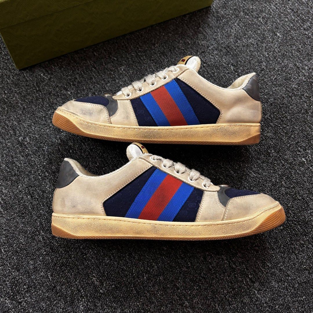 Distressed sneakers gucci hot sale