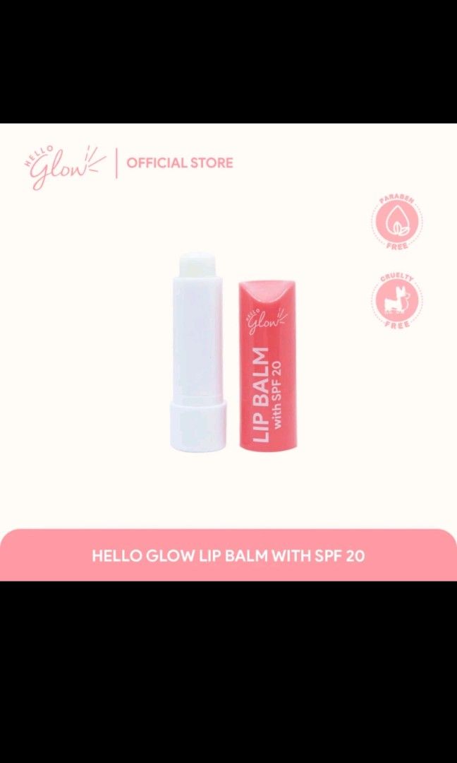HELLO GLOW LIPBALM WITH SPF (Category: Face Care) located in San Isidro. Submitted by declutterwithsienna (Listing ID 1274843795, Image 2). Description: Brand New Hello Glow Lipbalm with SPF.