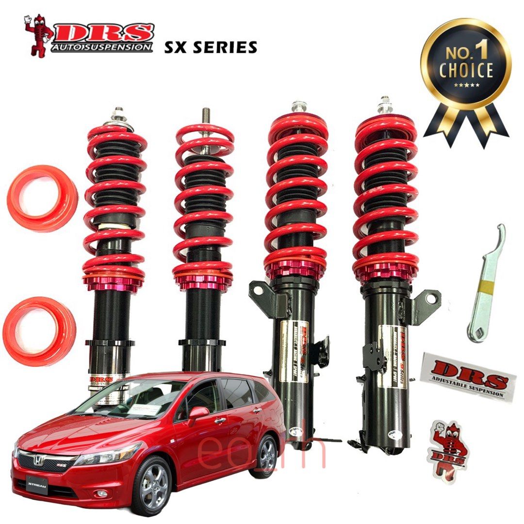 Honda Stream RN6 DRS Adjustable Suspension Coilover Shock Absorber, Car ...
