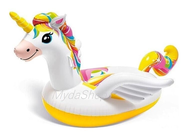 INTEX Swim Pool Ride-On Float RAINBOW UNICORN. Pelampung Besar, Sports ...