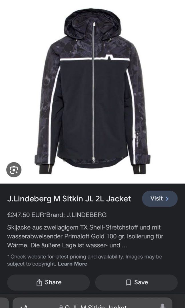J lindeberg sitkin jacket on sale