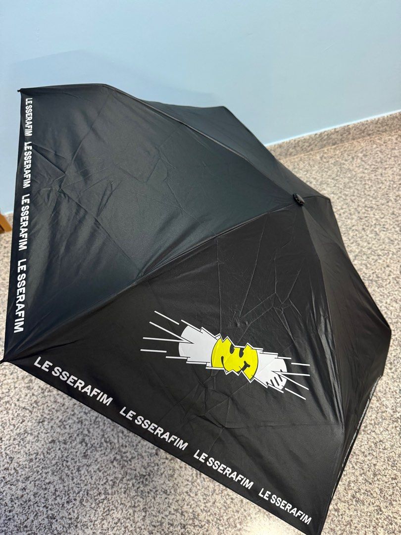 ★LE SSERAFIM x Wiggle Wiggle★UV Protection Umbrella★Blk Le Sserafim x wiggle wiggle UV Protection Umbrella, Hobbies
