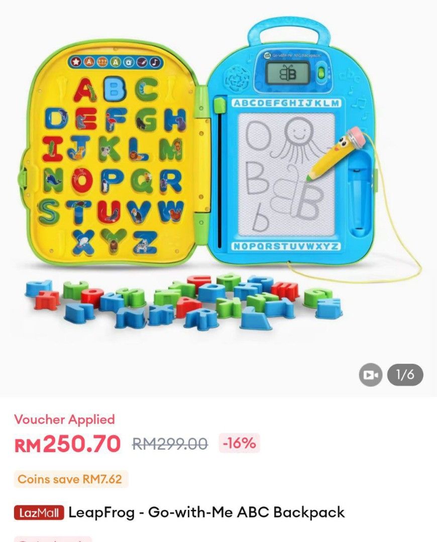Leapfrog mr on sale pencil backpack