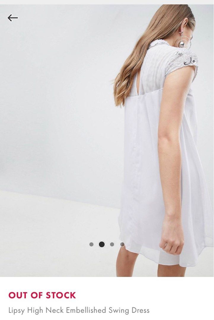 Lipsy embellished pleat swing sale dress