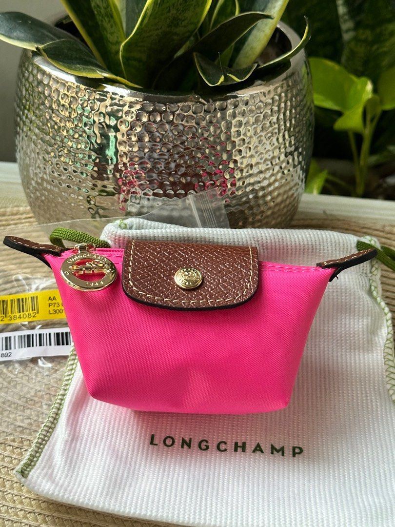 Longchamp US Candy Pink Waterproof Coin Purses Arrived from US