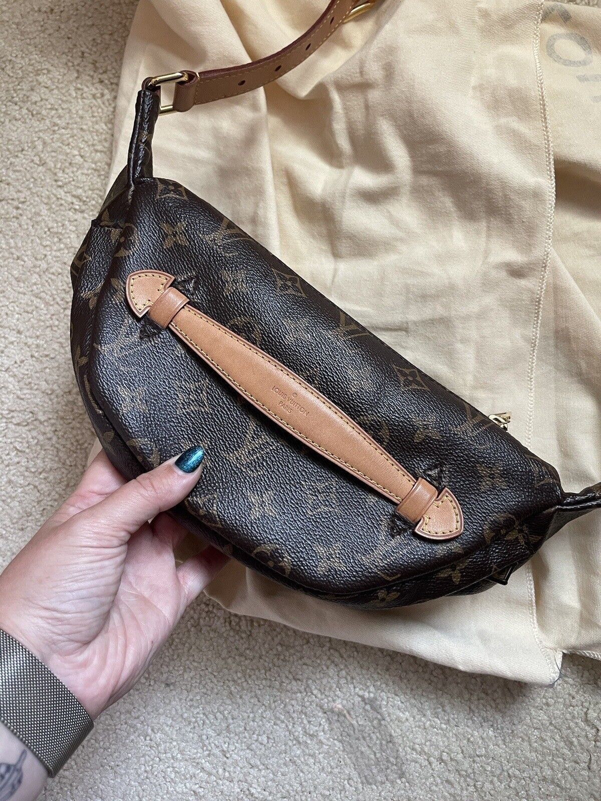 Louis vuitton bum bag black top