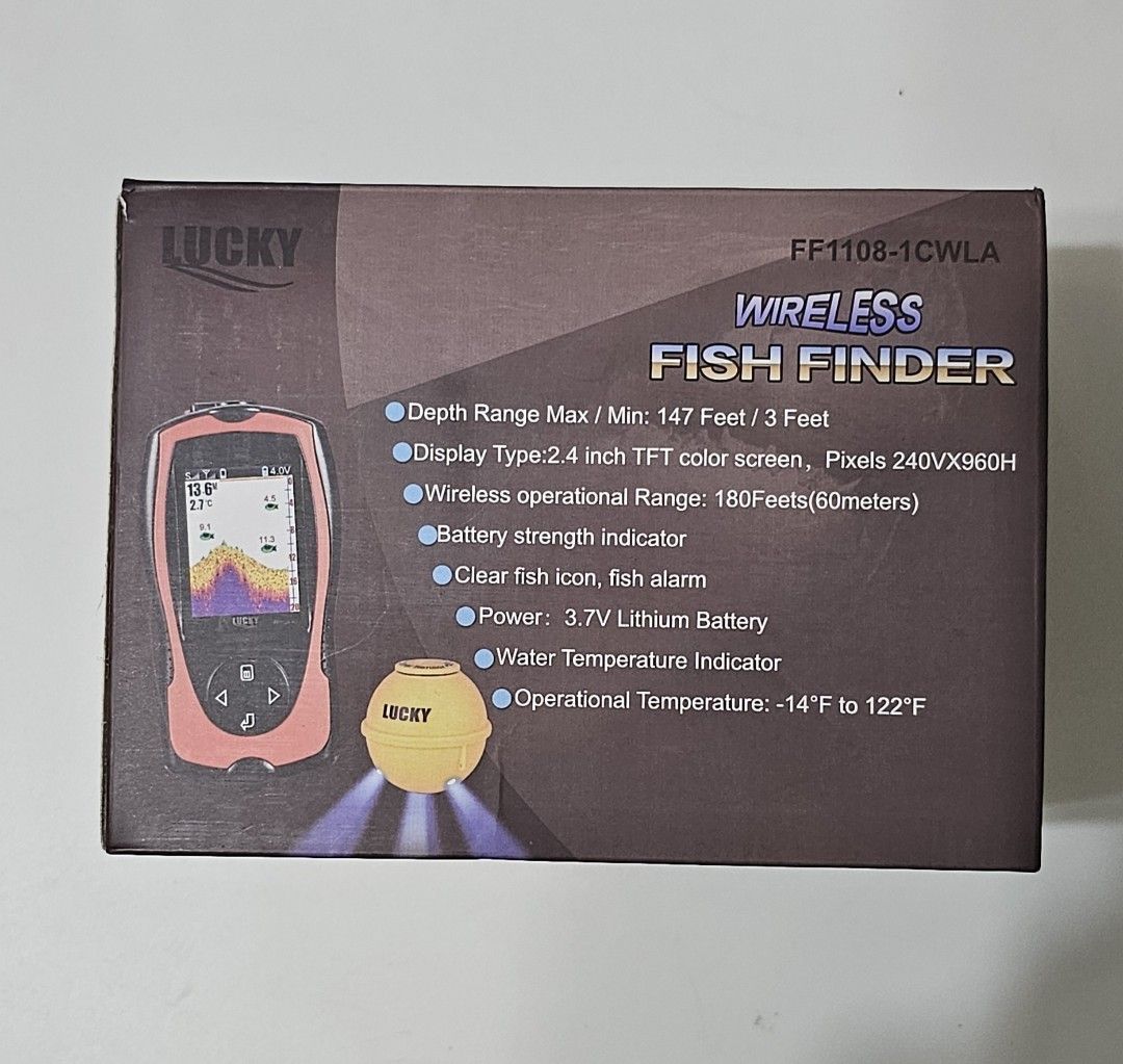 LUCKY FF1108-1CWLA Rechargeable Wireless Sonar for Fishing 45M