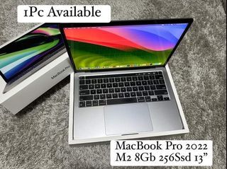 MacBook Pro 2022 M2 8GB 256Ssd 13” Retina OS Sonoma