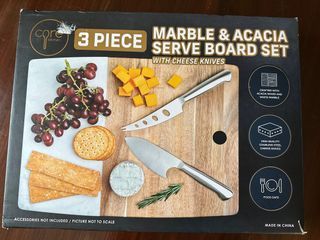 Marble Cheese Board Set