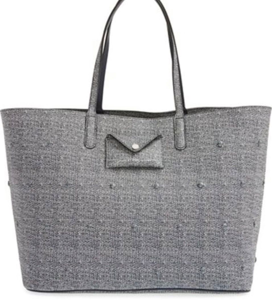 Marc by Marc Jacobs Metropolitote Studded (Category: Luxury Bags & Wallets) located in Davao. Submitted by mliza1020 (Listing ID 1262497024, Image 1). Description: Marc by Marc Jacobs Metropolitote large studded tote 21 x 20 x 7 inches Comes with attached pouch No corner wear and rubber lining is still intact Looks nice and new A little folding but barely noticeable .