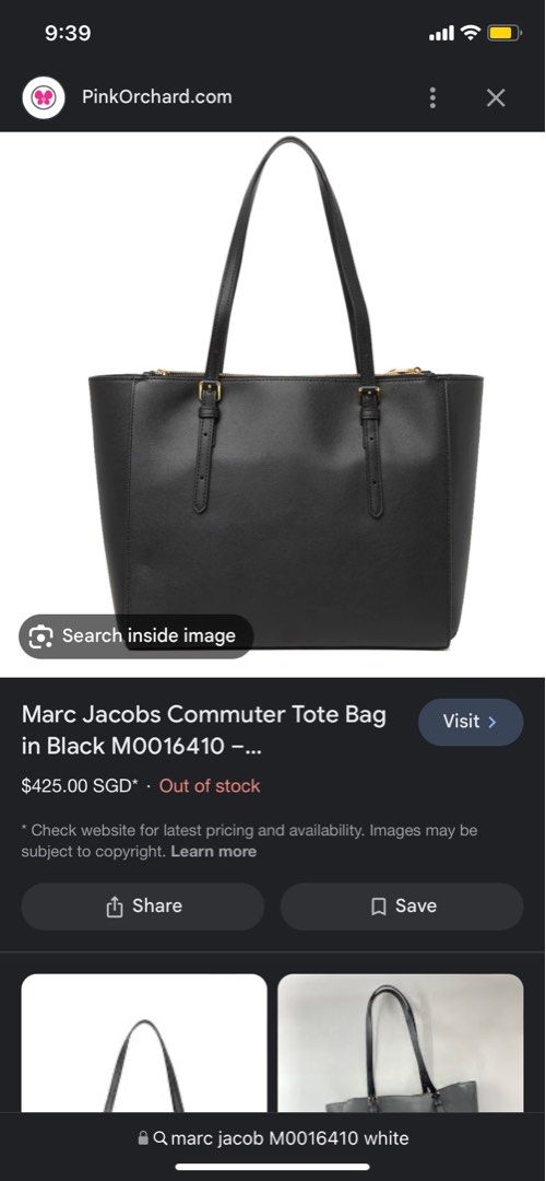 Marc Jacobs Commuter Tote Bag White