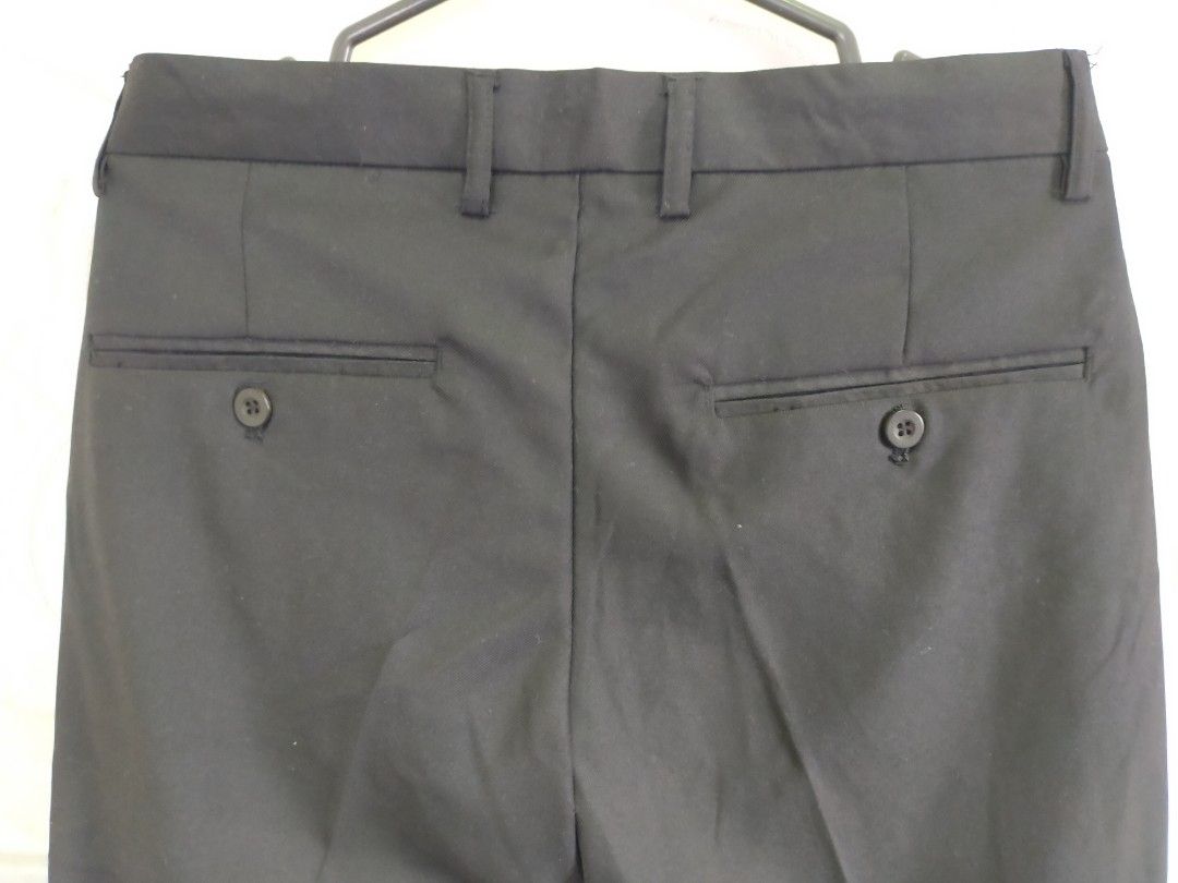 Size 28 hot sale black trousers
