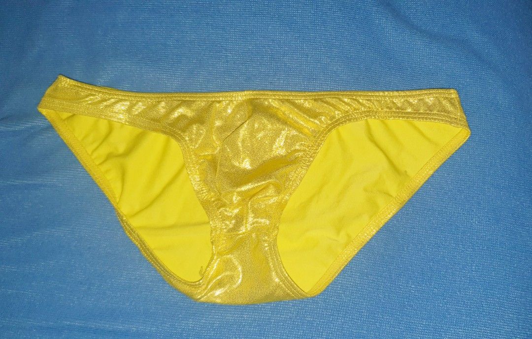 Yellow silk panties online