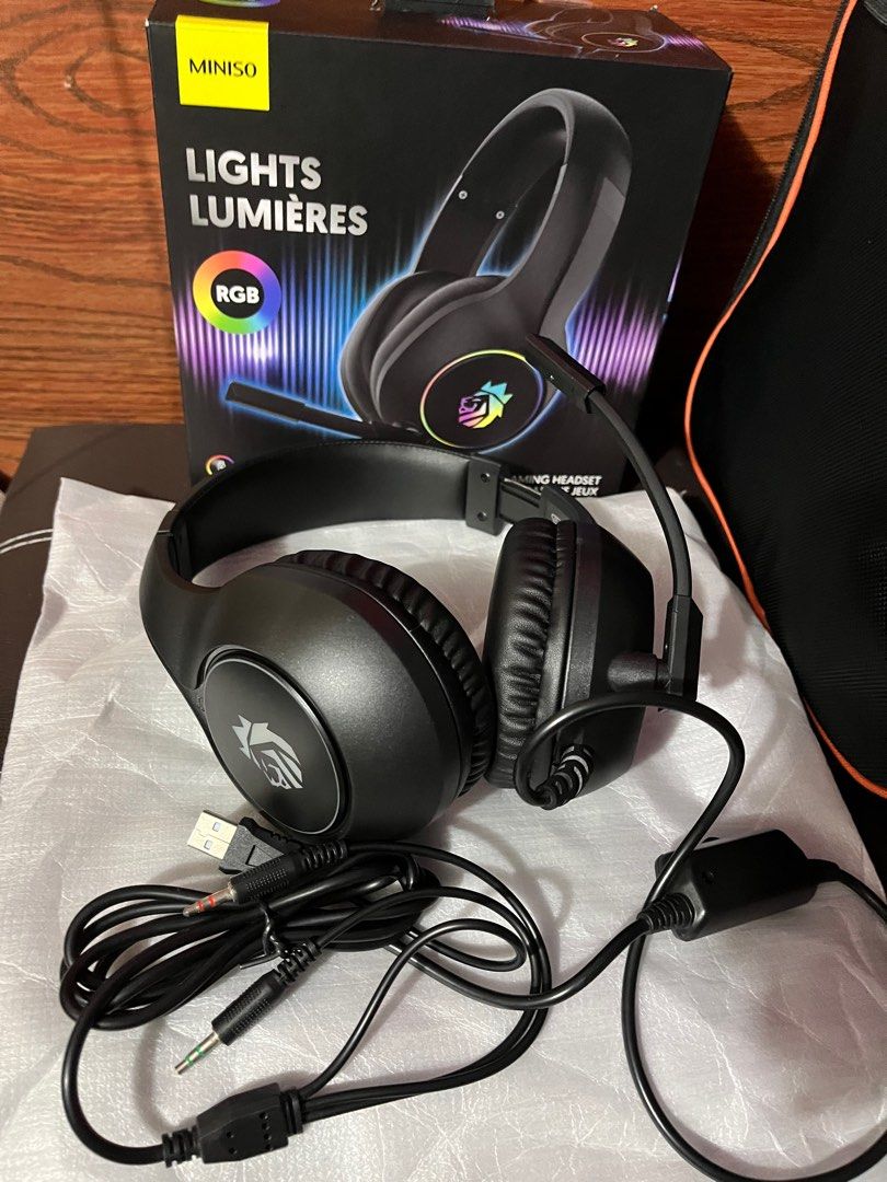 MINISO GAMING HEADSET, Audio, Headphones & Headsets on Carousell