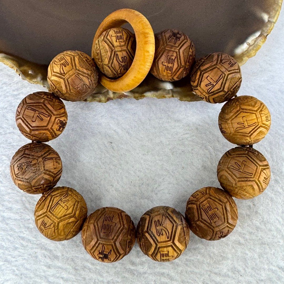 Carved wood hotsell bracelet