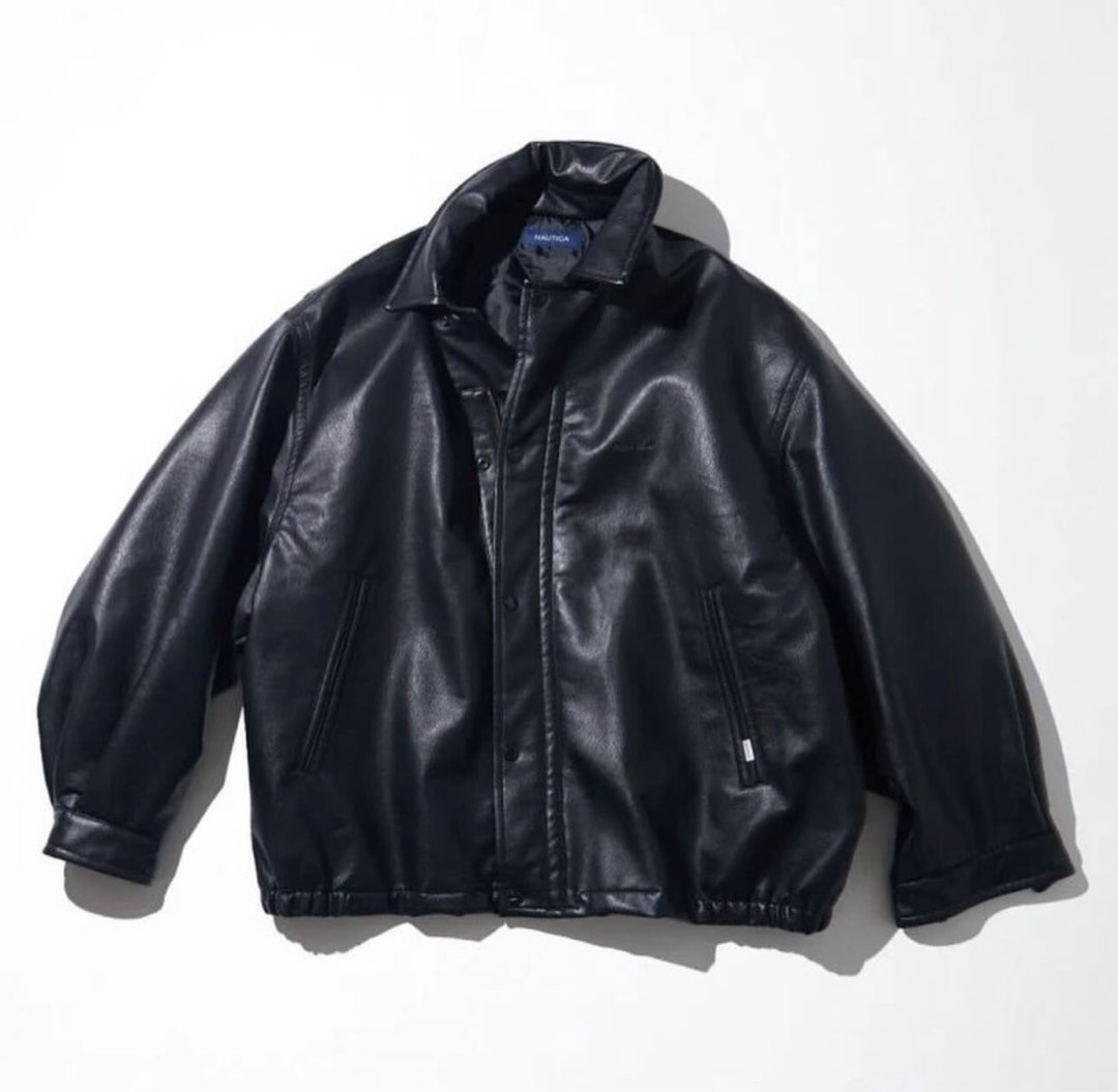 Nautica JP Vegan Leather Insulated Blouson 皮褸, 男裝, 外套