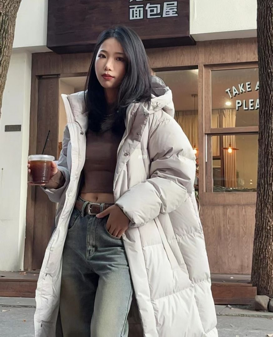 Nerdy long clearance down jacket