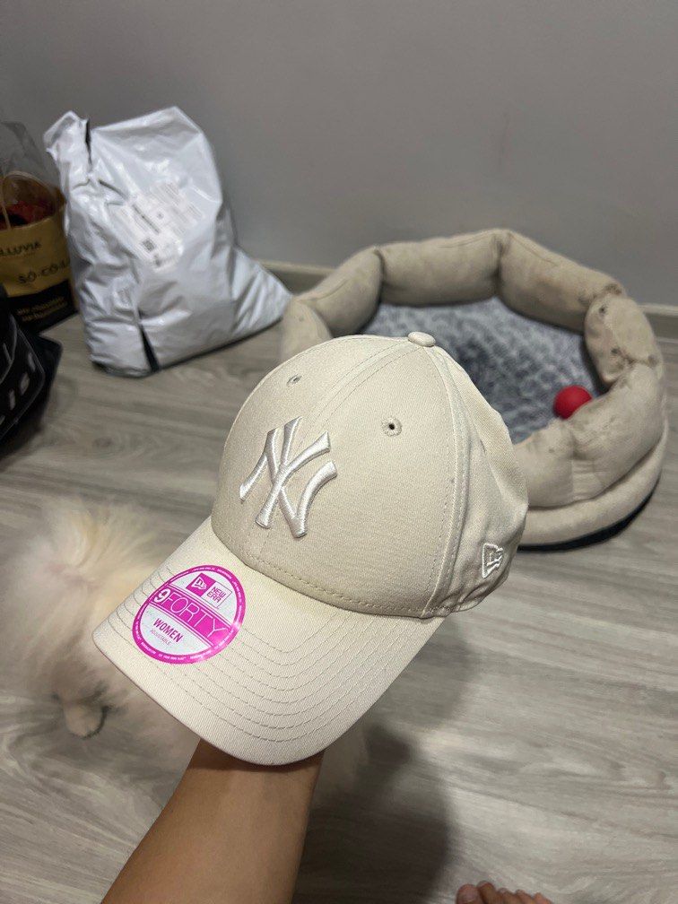 Beige ny sale cap