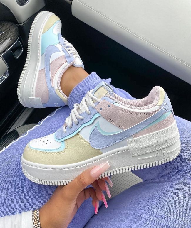Nike air force 1 shadow pastel Women s Fashion Footwear Sneakers on Carousell