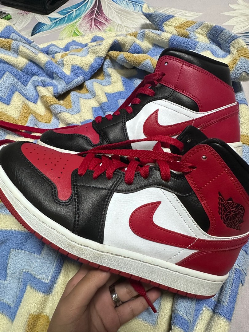 Jordan 1 clearance bred toe mid