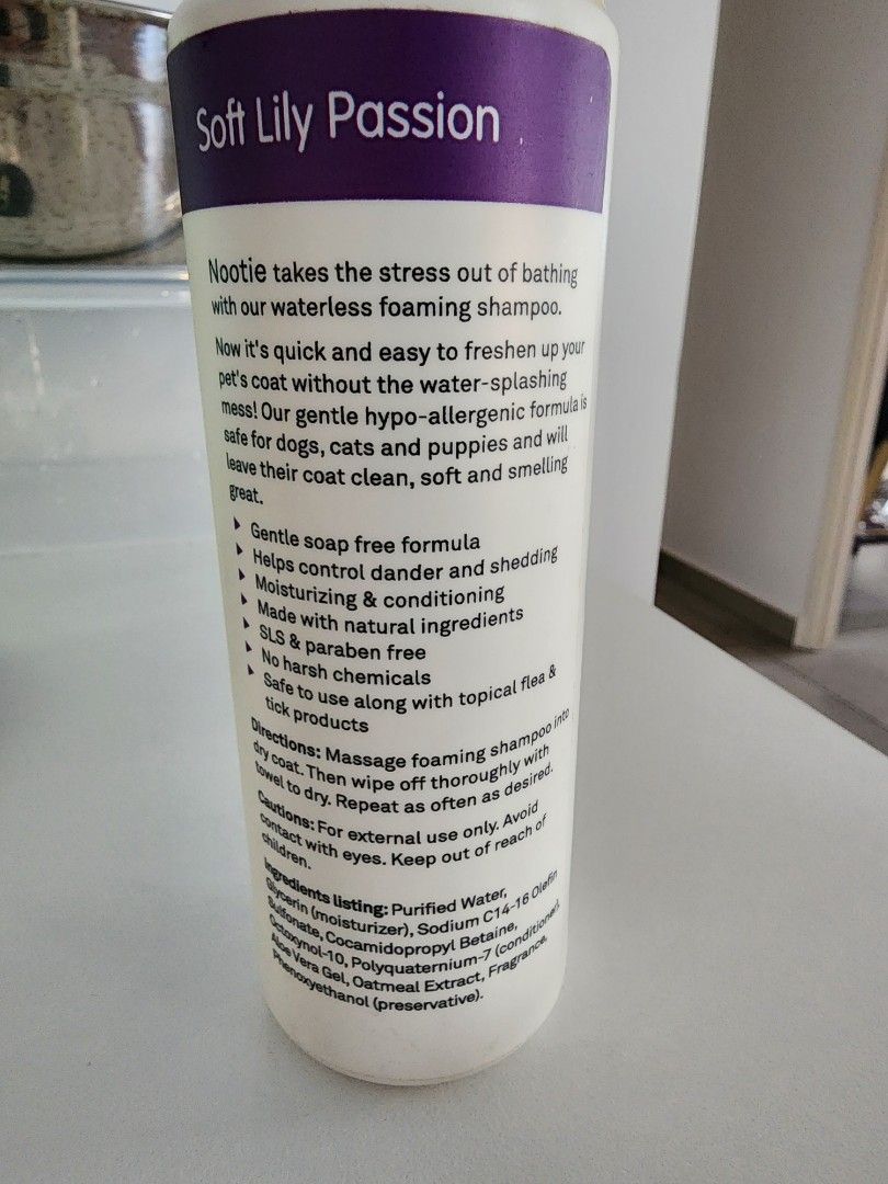 Nootie Waterless Foaming Dry Shampoo for pets Pet Supplies
