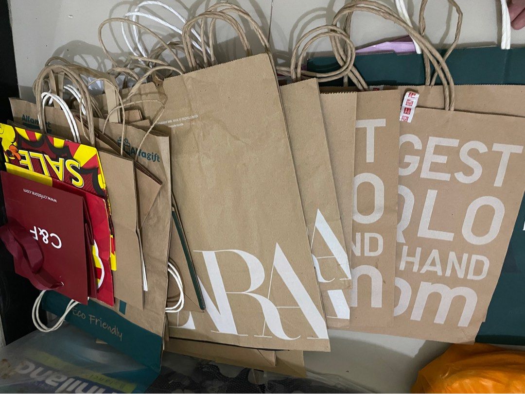 Paper Bag Zara BBW Uniqlo Stradi