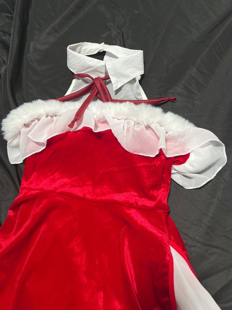 Red velvet santa dress best sale