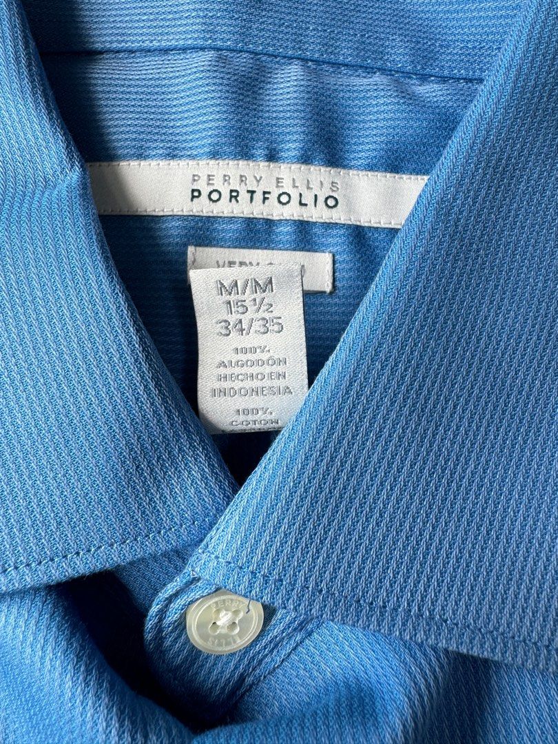 Perry Ellis portfolio business shirt long sleeve, Men's Fashion