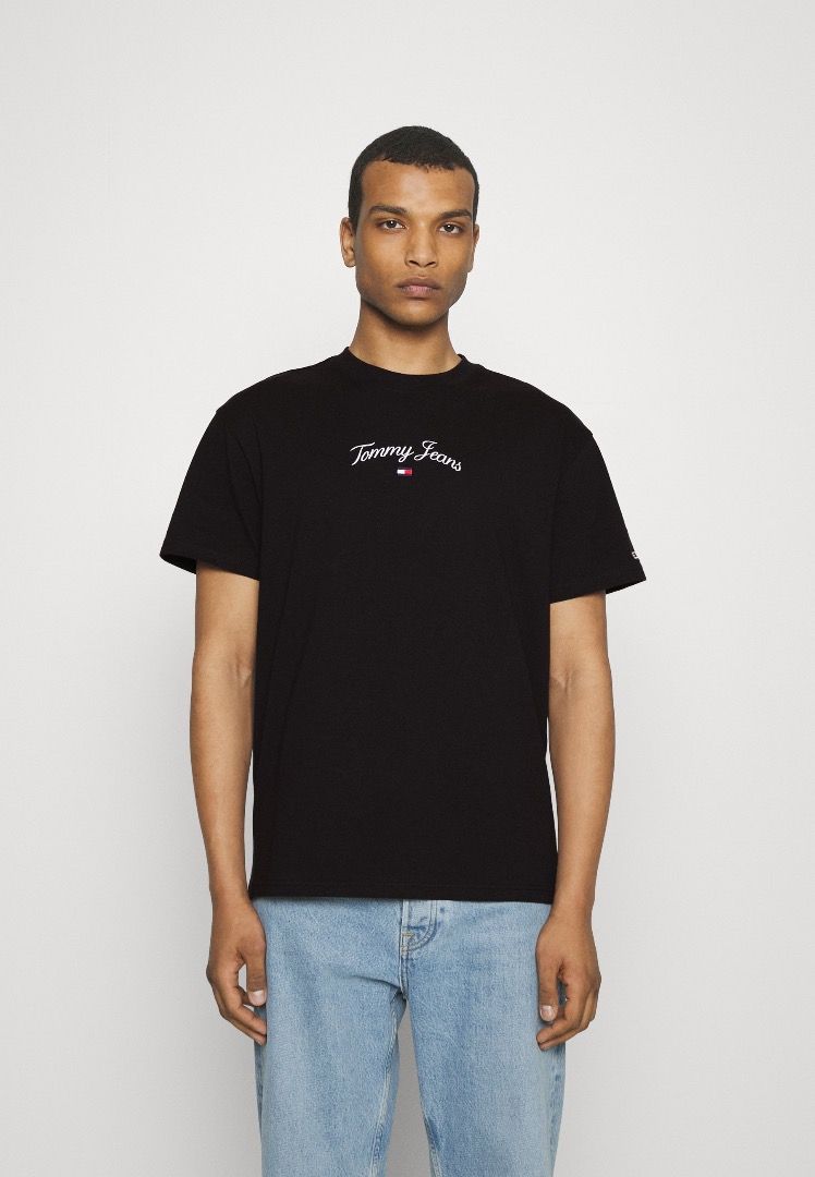 Black tommy jeans t shirt cheap