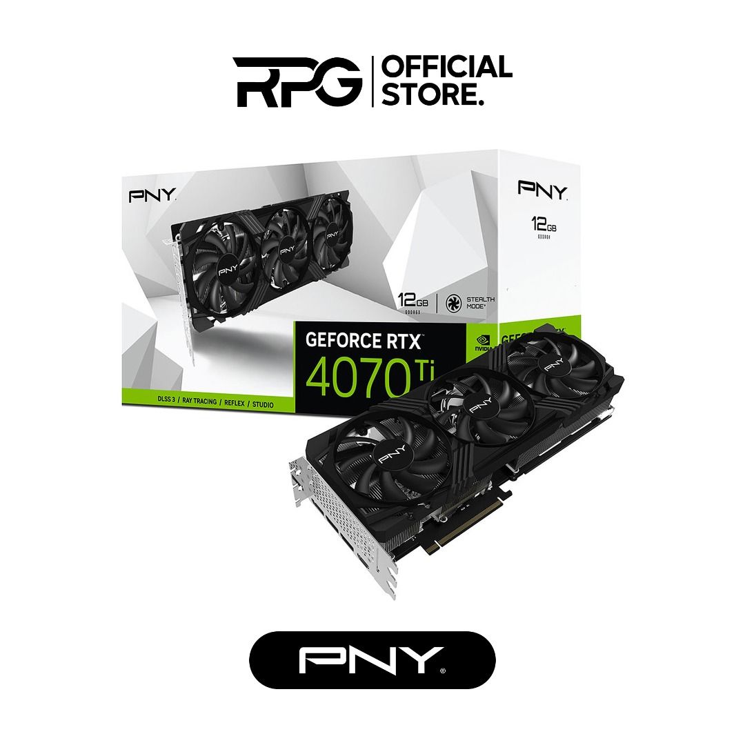 PNY GeForce RTX™ 4070 12GB VERTO Dual Fan Graphics Card DLSS 3 