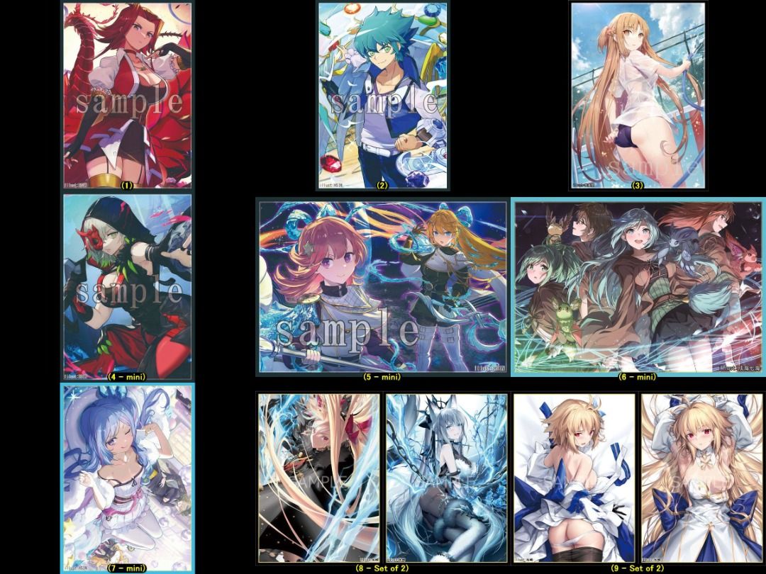 PO till 28 Dec 2023] [C103] [FRS] Comiket Card Sleeves playmat yugioh fate deck  box, Hobbies & Toys, Toys & Games on Carousell