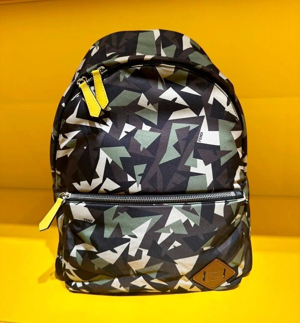 Pre order fendi camo backpack (Category: Luxury Bags & Wallets) located in Las Pinas. Submitted by glamdustph (Listing ID 1274754585, Image 1). Description: 💯 authentic end of jan arrival complete inclusions open for 3mos layaway no additional fee at least 10k dp plus loc sf Thank you.