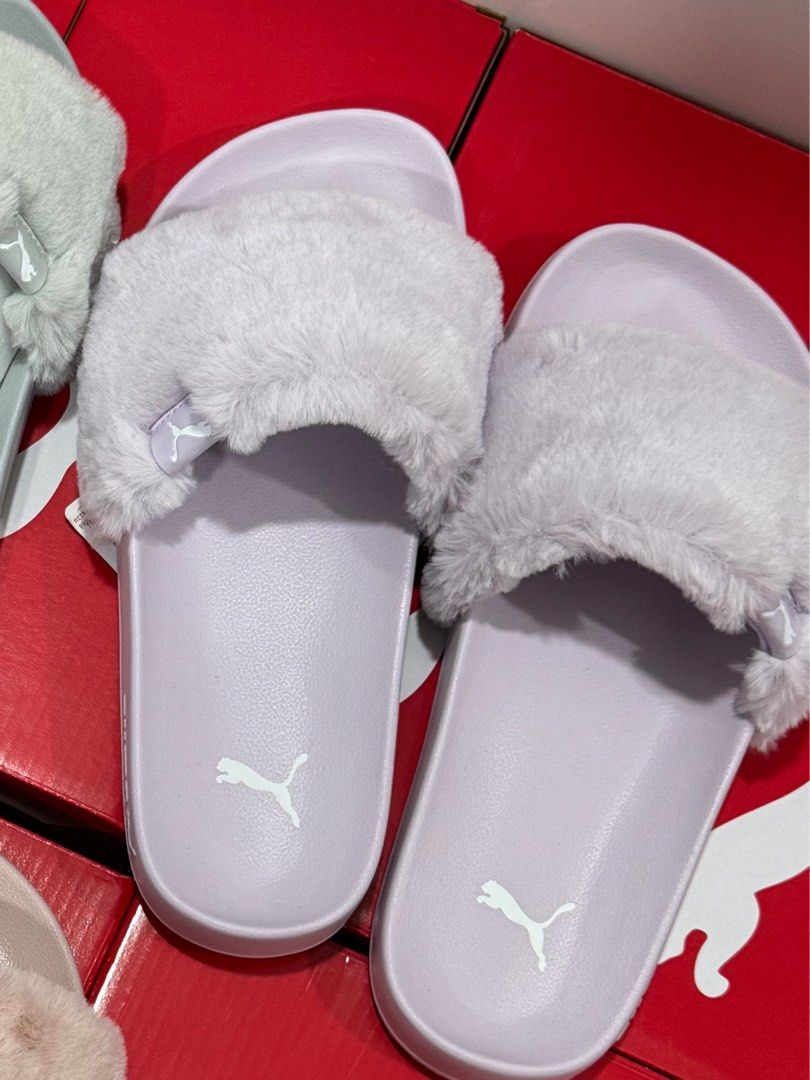 Puma fluffy slides history cheap