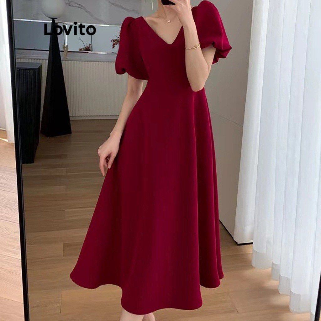 Red a cheap line midi dress