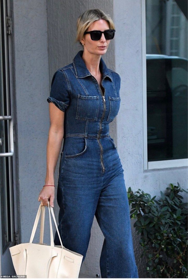 Reformation Georgia denim jumpsuit