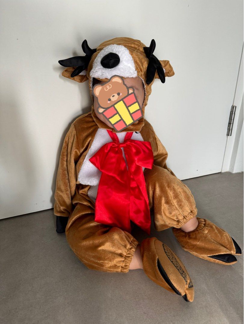 Reindeer baby costume Christmas/halloween (12-18/24 months