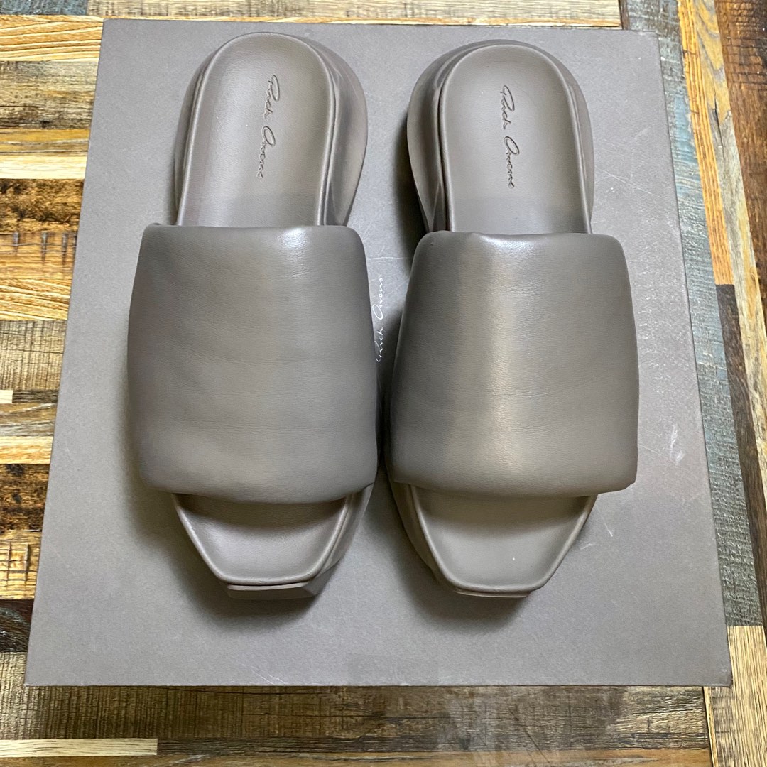 Rick Owens GETH PUFFER SLIDE サンダル 42 保障 - 靴