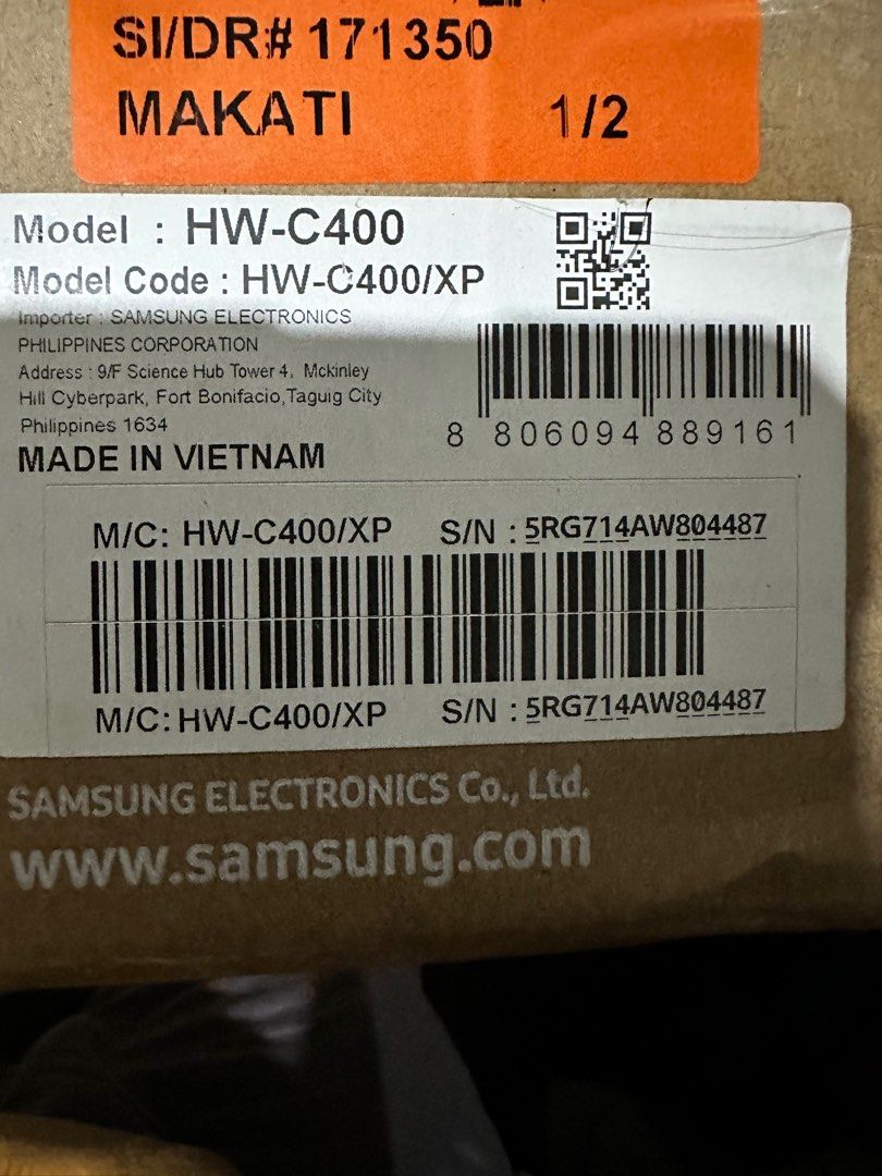 Samsung HW-C400 sound bar (Category: Soundbars, Speakers & Amplifiers) located in Antipolo. Submitted by nil.nil1 (Listing ID 1274818100, Image 1). Description: Brand new selaed samsung Hw-C400 sound bar.