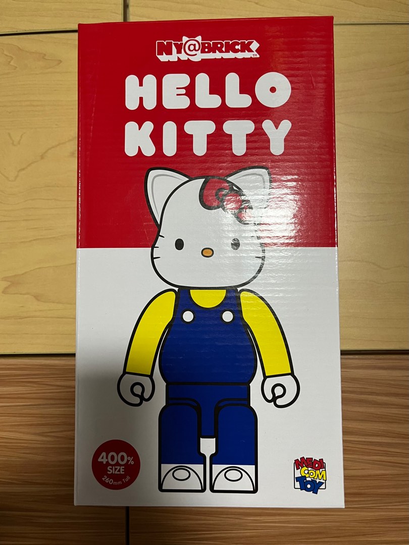 Sanrio Hello kitty Ny@brick Bearbrick 400%, 興趣及遊戲, 玩具