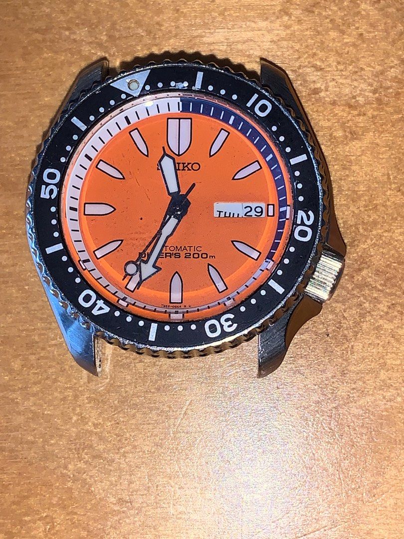Seiko Bullet Orange Diver automatic watch SKXA055 Rare not 5kx or SKX