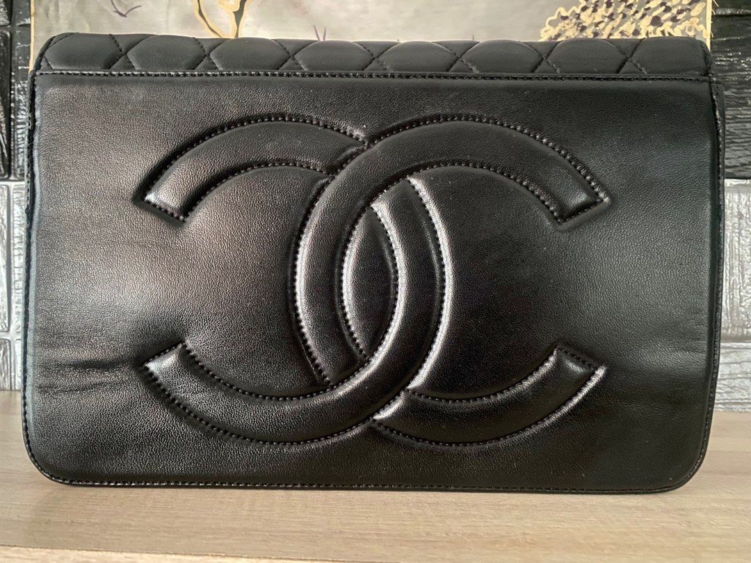 CHANEL Tote Bag COCO Mark leather black Women Used – JP-BRANDS.com