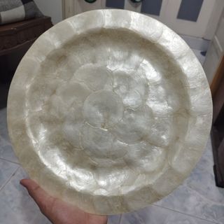 Solid Capiz Charger Plate