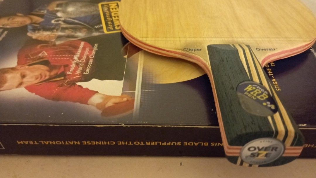 STIGA Clipper wood oversize cs 直拍底板, 運動產品, 運動與體育, 運動與體育 - 球拍和球類運動 ...