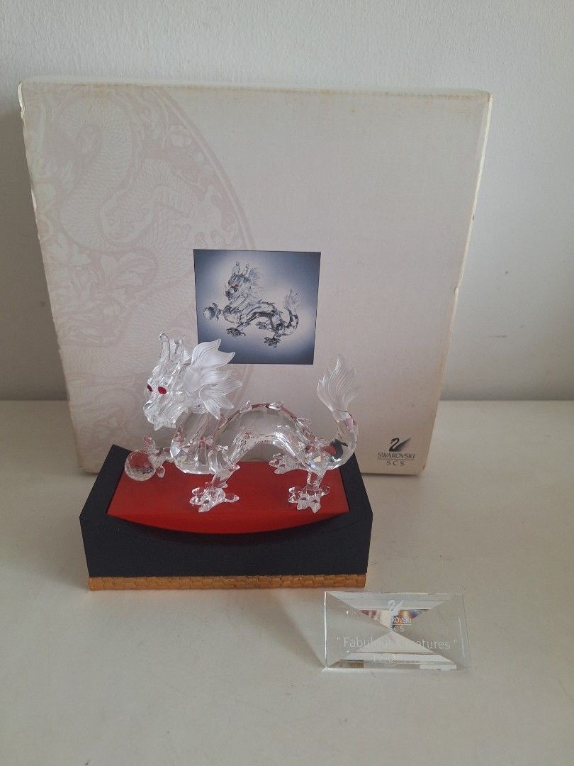Super Rare Vintage Swarovski Dragon Crystal