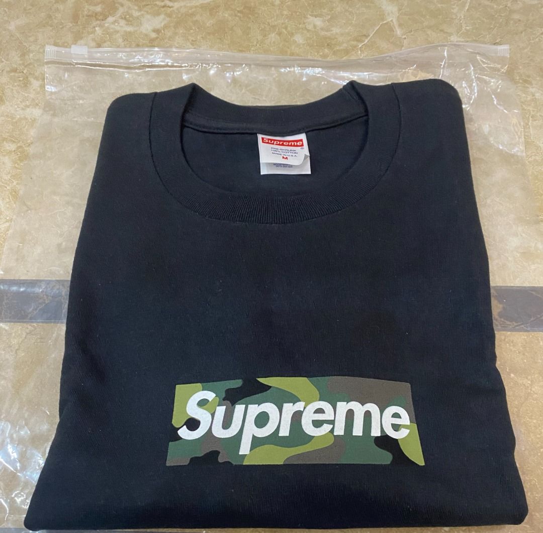 特価商品 box supreme トップス logo box camo M black tee トップス ...