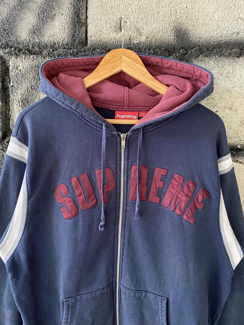 Supreme SS18 JET Sleeve Zip Up Hoodie Men s Fashion Coats